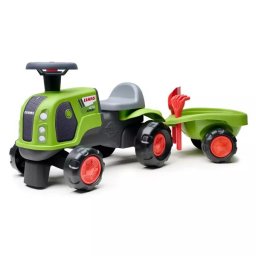 Falk: tractor Baby Claas cu remorcă - verde deschis
