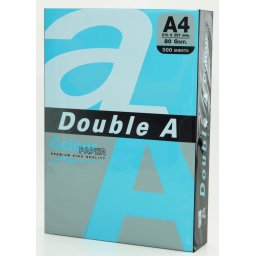 Hartie color pentru copiator A4, 80g/mp, 25coli/top, Double A - albastru intens