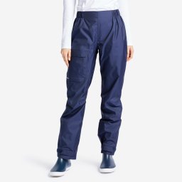 Suprapantalon impermeabil navigație SAILING 100 Albastru Damă