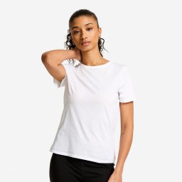 Tricou 100 Fitness Alb Damă