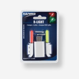 Indicator atingere pescuit cu diodă LED reîncărcabilă KIT R-LIGHT GM FLASHMER