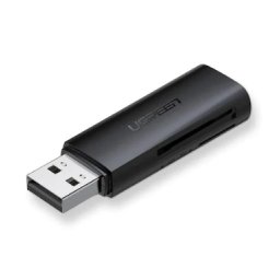 CARD READER extern Ugreen, CM264 interfata USB 3.0, citeste/scrie: SD, microSD viteza pana la 480Mbps, suporta carduri maxim 512 GB, plastic, black 60722 (timbru verde 0.03 lei) - 6957303867226