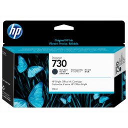 Cartus Cerneala Original HP Matte Black, nr.730, pentru Designjet T1600Designjet T1700Designjet T2600, 130ml, (timbru verde 0.15 lei), P2V65A