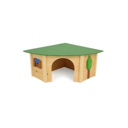 Casuta colt pentru rozatoare Nayeco, 30x30x19 cm