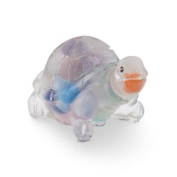 Broscuta din rasina cu spartura Selenit colorat, 5cm