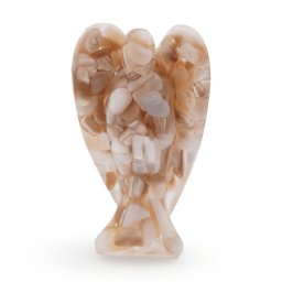 Inger din rasina cu spartura Sidef crem, 68mm