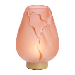 Lampă de masă LED GINNY, roz, 2x AA