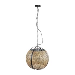 PTMD - Candelabru BAYU pe lanț, 1 x soclu E27, max. 40 W, 230 V, Ø 50 cm