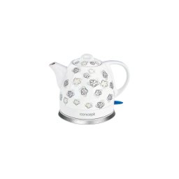 Concept RK0010ne - Fierbător electric 1 l, 1100 W/230 V, alb/ceramică