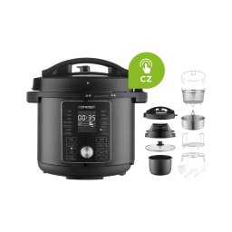 Concept CK8000 - Oală sub presiune electrică multifuncțională și friteuză cu aer cald, 5,6 l, 11 în 1, 1500W/230V