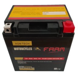Baterie moto Faam AGM 30Ah, 166x127x175