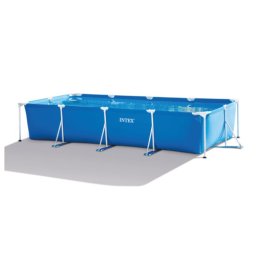 Piscina dreptunghiulara cadru metalic intex 450x220x84cm, pompa filtrare inclusa, 28274np