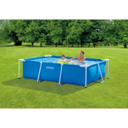 Piscina intex dreptunghiular cu cadru metal, 2.60m x 1.6m x 65cm, 2282 litri, ix28271