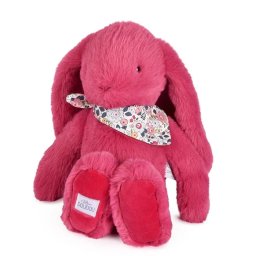 Iepuras doudou - jucarie de plus, 35 cm, fucsia