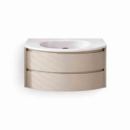 Set mobilier baie suspendat Kolpasan, Joy 100 cm, cu lavoar Cast Marble, light grey