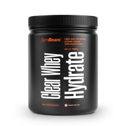 GymBeam Clear Whey Hydrate 500 g ceai cu gheată şi piersică