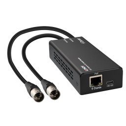 Decoder audio 2 canale XLR 3 pini la Dante, Lindy L70619