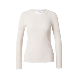 SELECTED Tricou 'Anna' bej