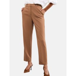 Lipsy Pantaloni cu dungă maro cămilă