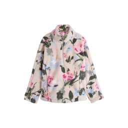 Next Jachetă fleece bej / azuriu / verde închis / roz