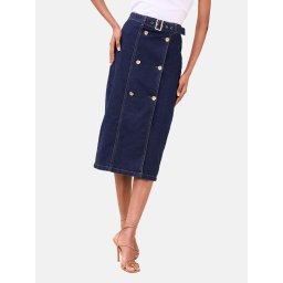 Lipsy Fustă albastru denim