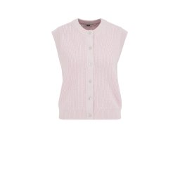 WE Fashion Vestă tricotată rosé
