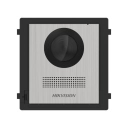 Post videointerfon de exterior pentru blocuri Hikvision DS-KD8003-IME1 (B)NS 2MP HD Camera, Fish eye, IR Supplement, RAM 256 MB,2 lock relays, 4-ch alarm input,Wired network 10/100 Mbps self-adaptive Ethernet, Network interface 1 RJ45, 12 VDC Power