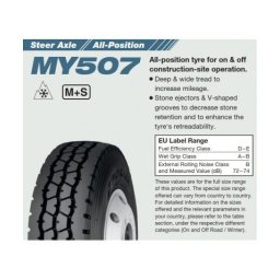 YOKOHAMA MY507 315/80R22.5 156/150K DIRECTIE ON / OFF