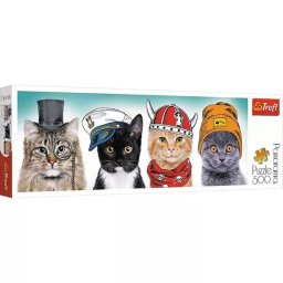 Trefl: Echipa pufoasă - puzzle panorama cu 500 piese