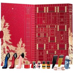 SET CAROLINA HERRERA Advent Calendar Fabulous Kiss The Lipstick Sheer 171 Rosy Date 1g + 410 Alegria 1g + Good Girl Blush EDP spray 7ml + Very Good Girl EDP spray 7ml + 212 Heroses EDT 7ml + 212 VIP Rose EDP 5ml + True Oud EDP spray 5ml + Stallion Leather