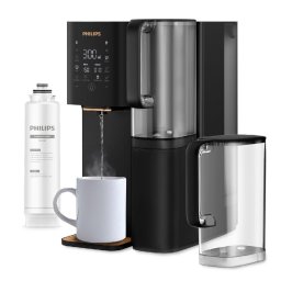 Osmoza inversa cu tehnologie Aquaporin Inside®: elimina pana la 110 substante, incalzire instantanee, durata de viata a filtrului: 1 an