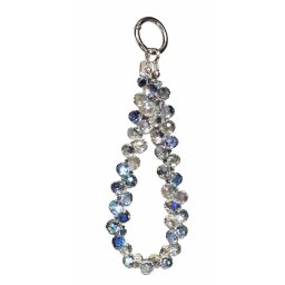 Snur de mana Lemontti Crystal Aurora pentru telefon, 30cm, culoare albastru