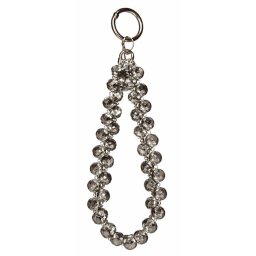 Snur de mana Lemontti Crystal Aurora pentru telefon, 30cm, culoare gri