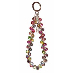 Snur de mana Lemontti Crystal Aurora pentru telefon, 30cm, culoare multicolor
