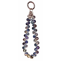 Snur de mana Lemontti Crystal Aurora pentru telefon, 30cm, culoare violet