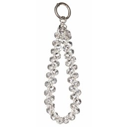 Snur de mana Lemontti Crystal Aurora pentru telefon, 30cm, culoare transparent