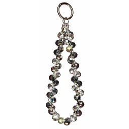 Snur de mana Lemontti Crystal Aurora pentru telefon, 30cm, culoare verde