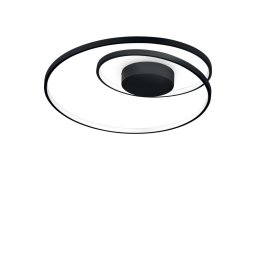 Plafoniera minimalista Oz 269412, neagră, 49W LED, 3000K - lumină caldă, L:60 cm, H:18 cm