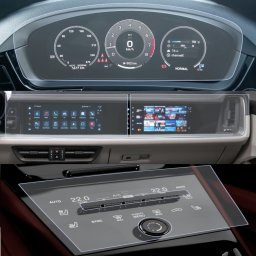Porsche Cayenne 2023+ Set Folii de Protectie (4 buc.) Ceasuri/Navigatie/Bord si Consola - HD-Premium FoliaTa
