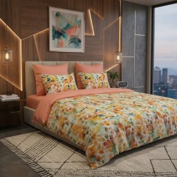 Lenjerie de pat Cotton Pro 100% bumbac – imprimare digitală (Peachora)