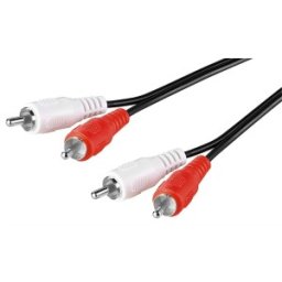 Cablu Audio 2 x RCA Tata - 2 x RCA Tata, Negru 1.5m Goobay