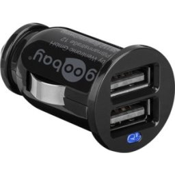 Set 2 x Incarcator Auto 2 x USB 2.1 A Negru Goobay