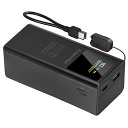 Power bank Kruger&Matz 20000 mAh, 65W USB-C PD + QC 3.0, afisaj LCD