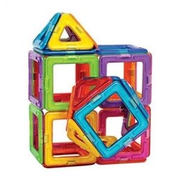 Joc de constructie magnetic MAGPLAYER cu 45 piese pentru copii 3+ ani