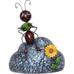 Decoratiune gradina MagicHome Mecco, furnica metalica, 24x15x30 cm