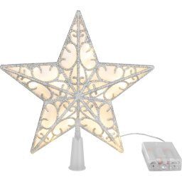 Stea luminoasa pentru varf de brad MagicHome, 10 LED, 25 cm