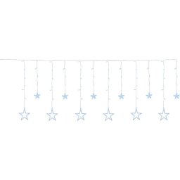 Instalatie perdea LED cu stele MagicHome, 138 LED, alb rece, 220x60/90 cm