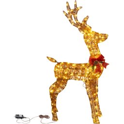 Decoratiune luminoasa ren MagicHome Craciun, 230 LED, 1,2 m