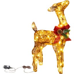 Decoratiune luminoasa ren de Craciun MagicHome, 80 LED, 0,6 m