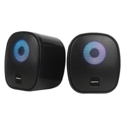 Boxe stereo 2.0 Omega 6W RMS RGB, USB si jack 3.5 mm